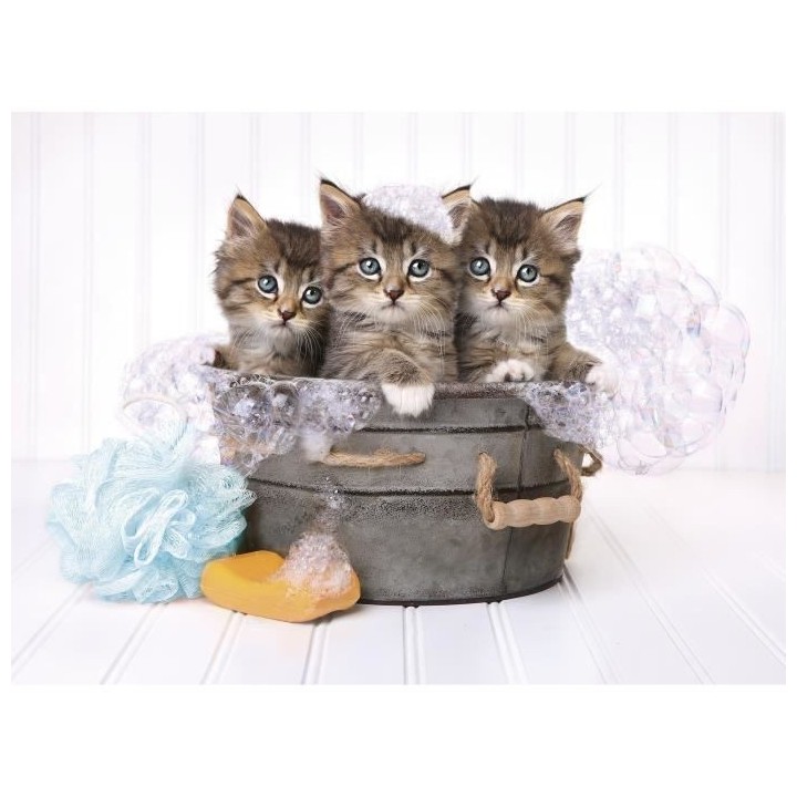 Clementoni - 500 pieces - Kittens And Soap