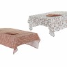 Nappe et serviettes de table DKD Home Decor 150 x 250 x 0,5 cm Terre cuite Blanc (2 Unités)