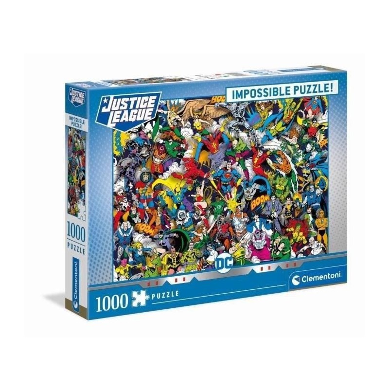 Clementoni - 39599 - Puzzle Impossible 1000 pieces - DC Comics