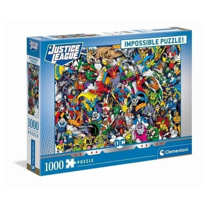 Clementoni - 39599 - Puzzle Impossible 1000 pieces - DC Comics