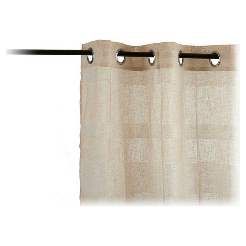 Rideau 140 x 0,1 x 260 cm Beige Blanc