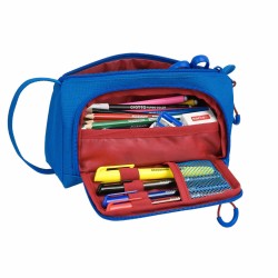 Trousse d'écolier F.C. Barcelona M907 Bordeaux Blue marine 20 x 11 x 8.5 cm (32 Pièces)