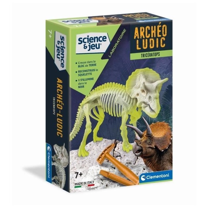 Clementoni - Science & Jeu - Archéo Ludic - Tricératops
