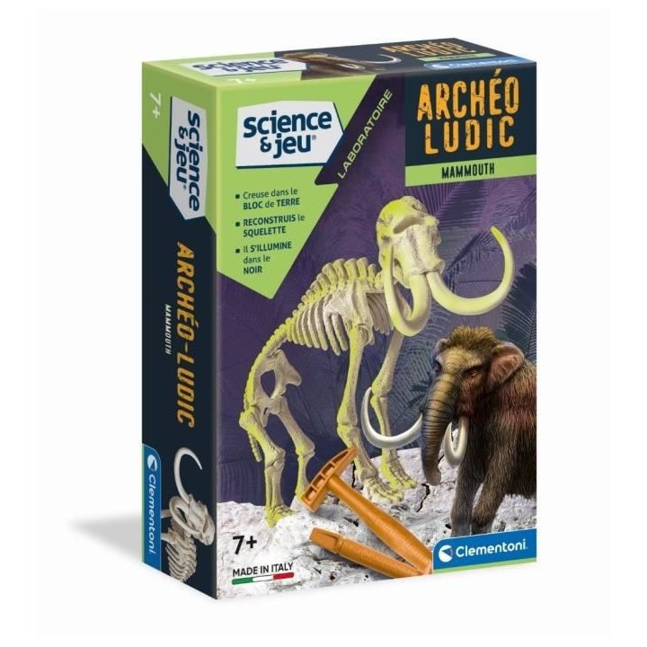 Clementoni - Science & Jeu - Archéo Ludic - Mammouth