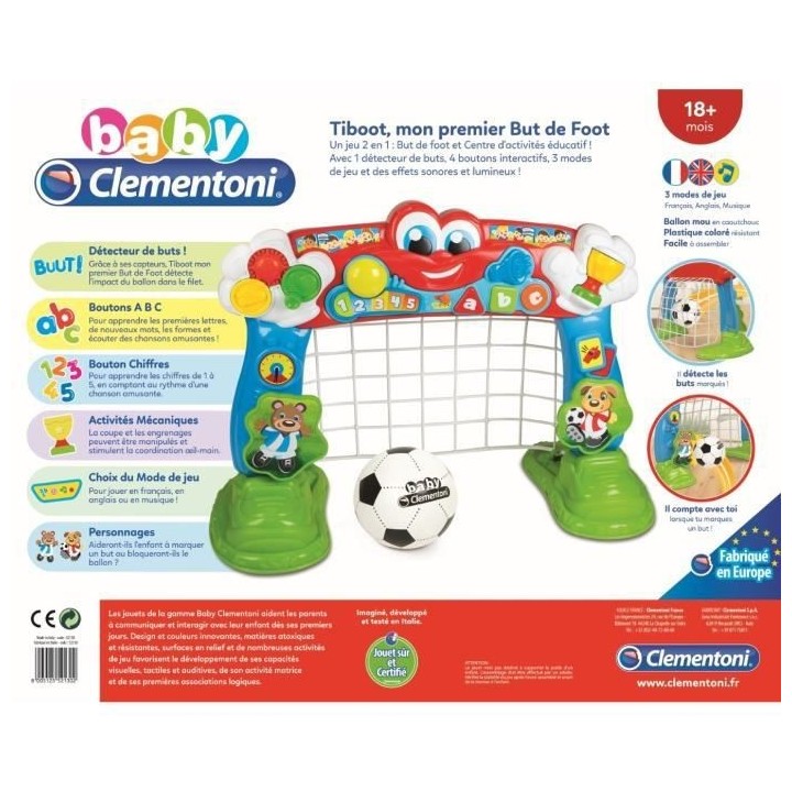 Baby Clementoni - Tiboot, mon premier but de foot