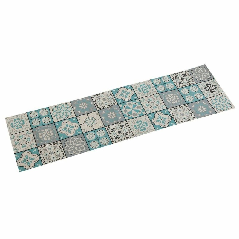 Chemin de Table Versa Mosaïque Turquoise Polyester (44,5 x 0,5 x 154 cm)