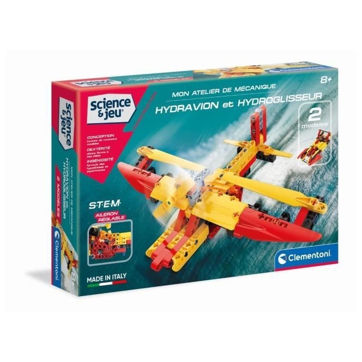 Clementoni - Science & Jeu - Hydravion & Hydroglisseur