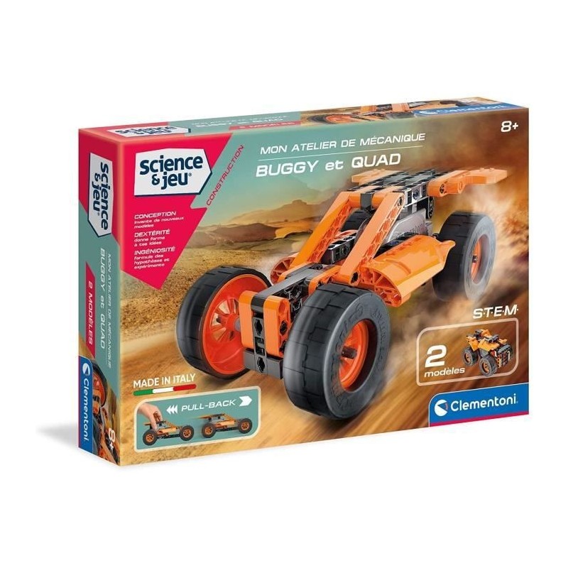 Clementoni - Science & Jeu - Buggy & Quad a friction