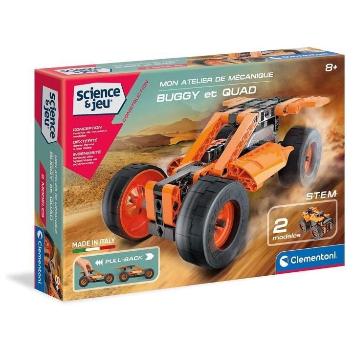 Clementoni - Science & Jeu - Buggy & Quad a friction