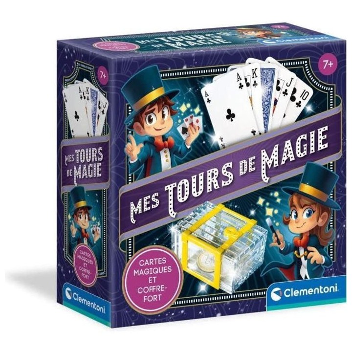Clementoni - Mes tours de magie - Cartes magiques et coffre-fort