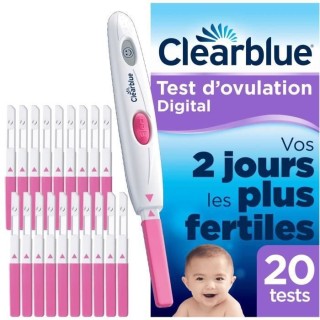 CLEARBLUE Test d'ovulation Digital - Kit de 20 tests