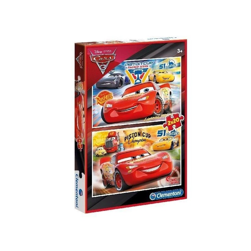 Clementoni - 2x20 pieces - Cars 3