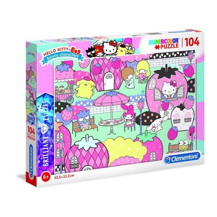 CLEMENTONI - 20172 - Brilliant 104 pieces - Hello Kitty