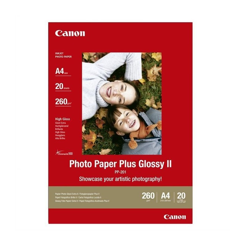 CANON Papier photo A4 PP-201 Brillant Extra 265gr 20 feuilles