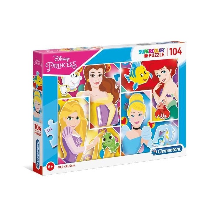 Clementoni puzzle Supercolor Disney Princess 104 Pieces (27146)