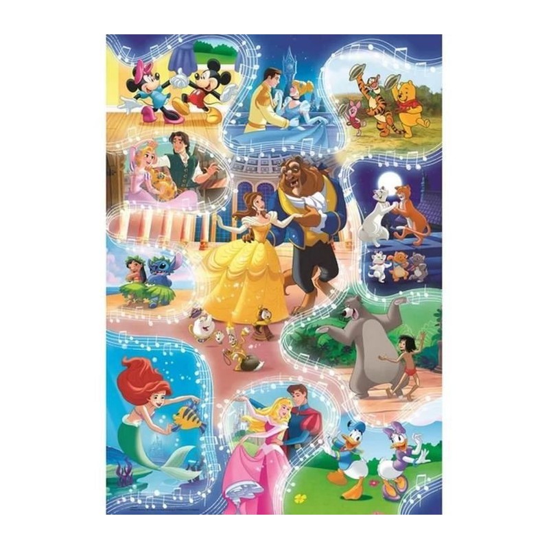 Puzzle 104 pieces : Disney Dance Time Coloris Unique