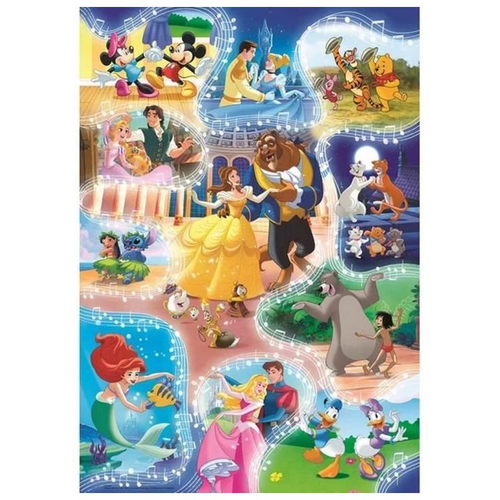 Puzzle 104 pieces : Disney Dance Time Coloris Unique