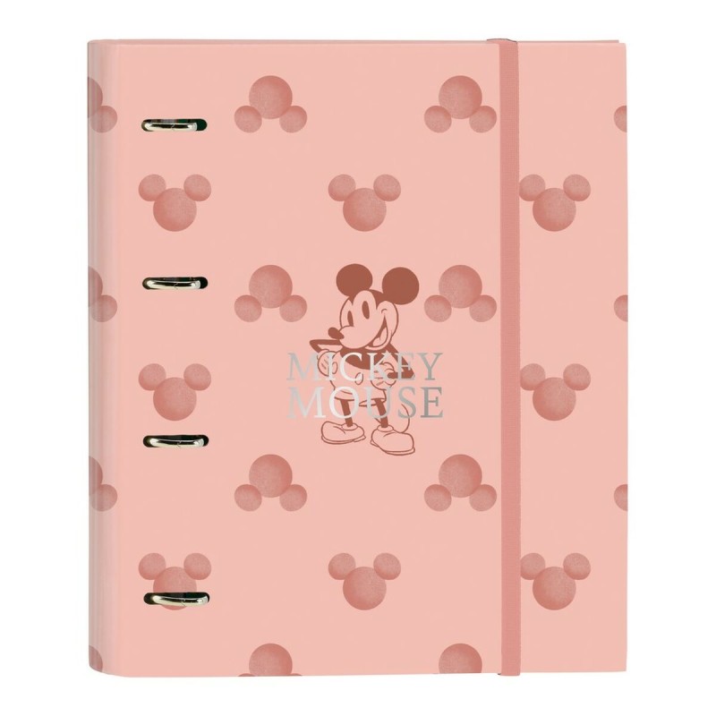 Reliure à anneaux Mickey Mouse Clubhouse Cotton A4 Rose (27 x 32 x 3.5 cm) (35 mm)