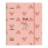 Reliure à anneaux Mickey Mouse Clubhouse Cotton A4 Rose (27 x 32 x 3.5 cm) (35 mm)