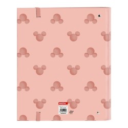 Reliure à anneaux Mickey Mouse Clubhouse Cotton A4 Rose (27 x 32 x 3.5 cm) (35 mm)