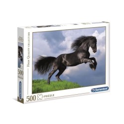 Clementoni - 500 pieces - Fresian black horse