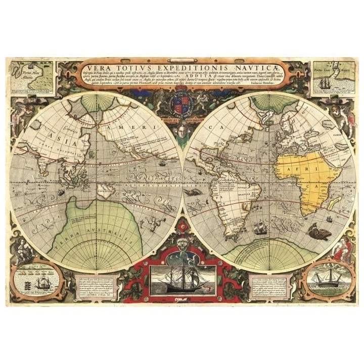 CLEMENTONI - 36526 - 6000 pieces - Antique nautical map