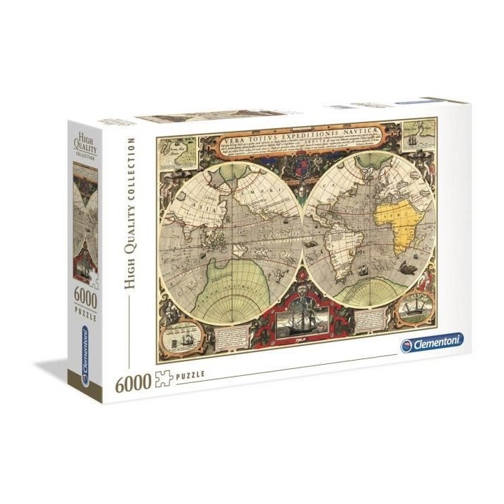 CLEMENTONI - 36526 - 6000 pieces - Antique nautical map