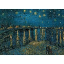 Clementoni - Museum 1000 pieces - Van Gogh : Nuit étoilée sur le Rhône