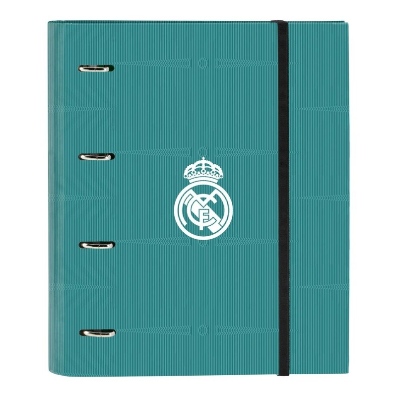 Reliure à anneaux Real Madrid C.F. Blanc Vert turquoise (30 mm)