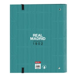 Reliure à anneaux Real Madrid C.F. Blanc Vert turquoise (30 mm)