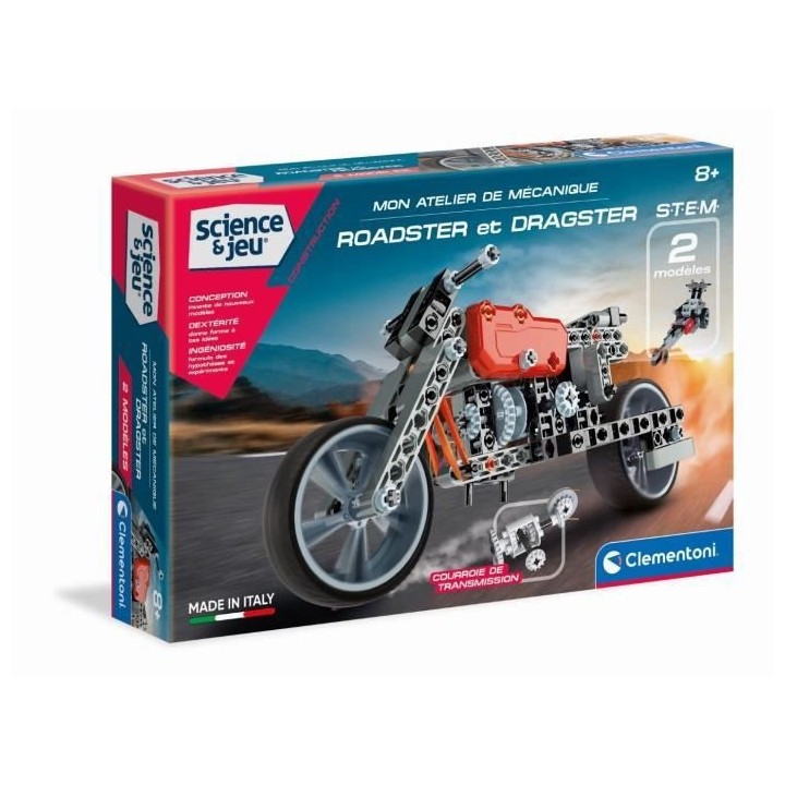 Clementoni - Science & Jeu - Roadster & Dragster