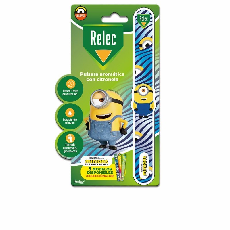 Bracelet Anti-moustiques à la Citronnelle Relec Reflec Bleu Minions