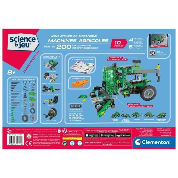Clementoni - Science & Jeu - Machines agricoles
