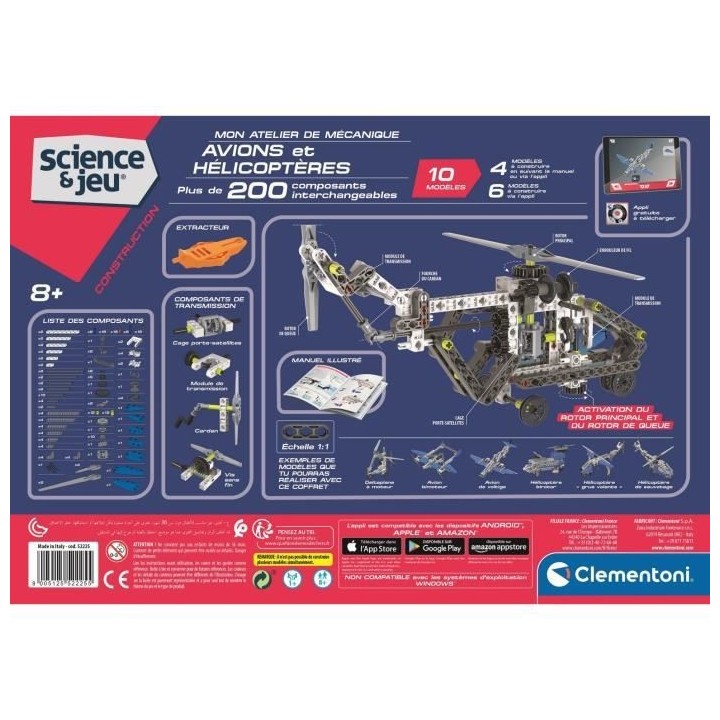 Clementoni - Science & Jeu - Avions et hélicopteres