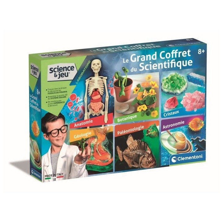 Clementoni - Science & Jeu - Le grand coffret du scientifique