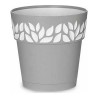 Pot auto-arrosant Stefanplast 3920121 Gris Blanc Plastique 19 x 19 x 19 cm