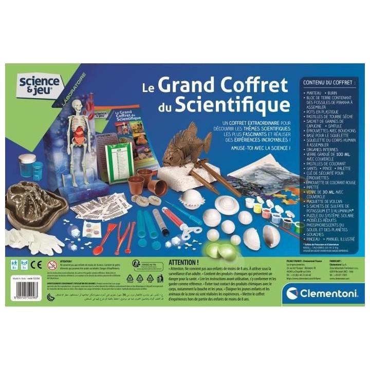 Clementoni - Science & Jeu - Le grand coffret du scientifique