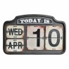 Calendrier DKD Home Decor Métal 42 x 3,5 x 27 cm Noir Blanc