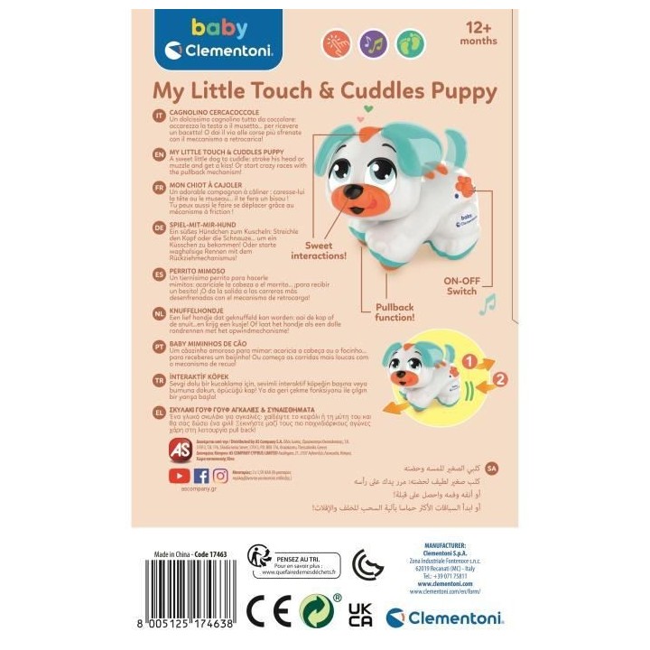 CLEMENTONI - 17463 - Mon chiot a cajoler