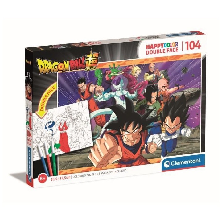 Puzzle Clementoni - Dragonball - a colorier - 104 pieces