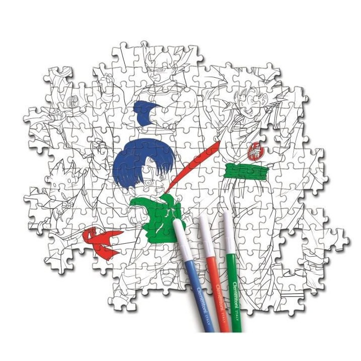 Puzzle Clementoni - Dragonball - a colorier - 104 pieces