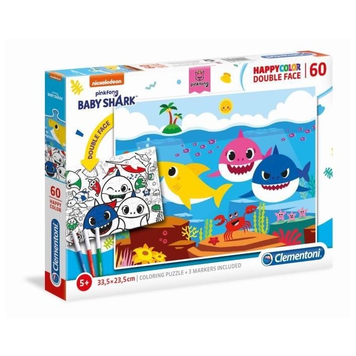 Puzzle Clementoni - Baby Shark - 60 pieces