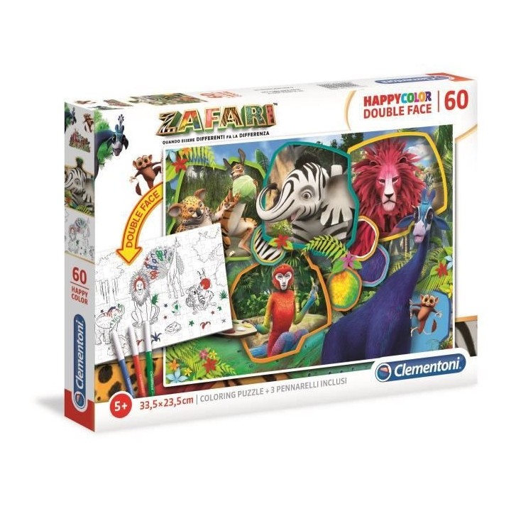 Puzzle Clementoni - National Geographic Kids - 60 pieces - Zafari