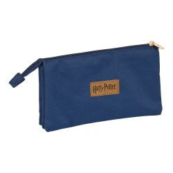 Trousse d'écolier Harry Potter Magical Marron Blue marine (22 x 12 x 3 cm)