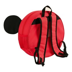 Sac à dos enfant 3D Mickey Mouse Clubhouse Rouge Noir (31 x 31 x 10 cm)