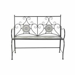 Banc DKD Home Decor Céramique Mosaïque Métal (111 x 54 x 88 cm)