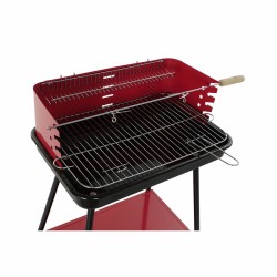 Barbecue à Charbon sur Pied DKD Home Decor Rouge 53 x 37 x 80 cm Acier (53 x 37 x 80 cm)