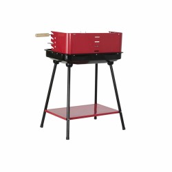 Barbecue à Charbon sur Pied DKD Home Decor Rouge 53 x 37 x 80 cm Acier (53 x 37 x 80 cm)