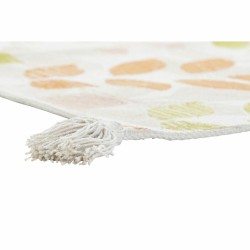 Tapis DKD Home Decor Beige Multicouleur Feuille d'une plante (120 x 180 x 1 cm)