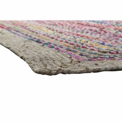 Tapis DKD Home Decor 201 x 292 x 1 cm Naturel Polyester Coton Multicouleur Arabe Jute